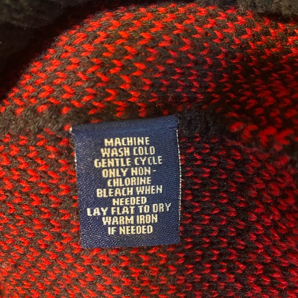 Chaps Ralph Lauren Sleeveless Plaid Turtleneck 100% Cotton Sweater Large (L) - Picture 4 of 5